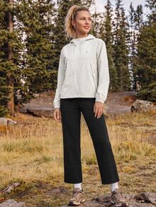 In My Nature Women's Hooded Casual Outdoor Softshell Jacket - Light Grey - View 5
