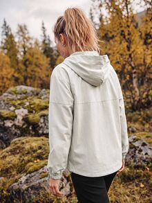 In My Nature Women's Hooded Casual Outdoor Softshell Jacket - Light Grey - View 6