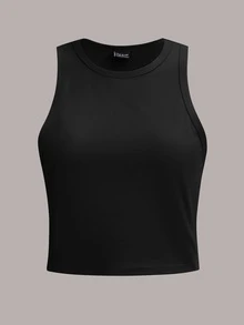 Tseoso 休閒極簡風 95%棉 百搭圓領 4件組 女款純色背心，適合夏季 - 彩色 - 查看 4