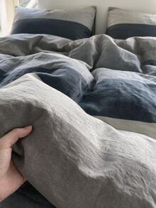 Luxury Soft Double Duvet Cover Set, Modern Stylish Bedding Set For Bedroom - Grey - View 5
