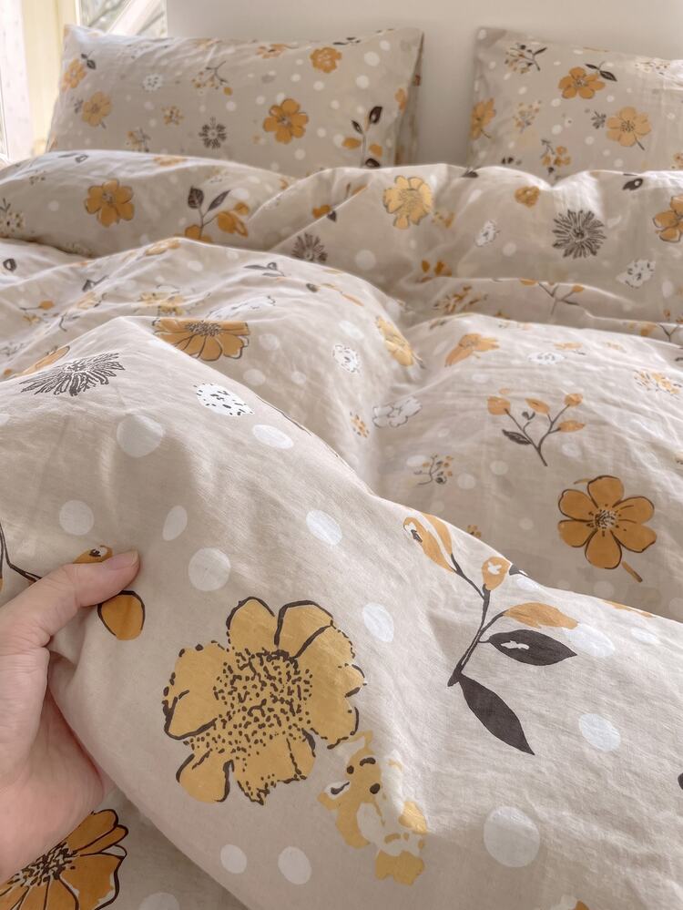Luxury Soft Double Duvet Cover Set, Modern Stylish Bedding Set For Bedroom - Mocha Brown - View 4