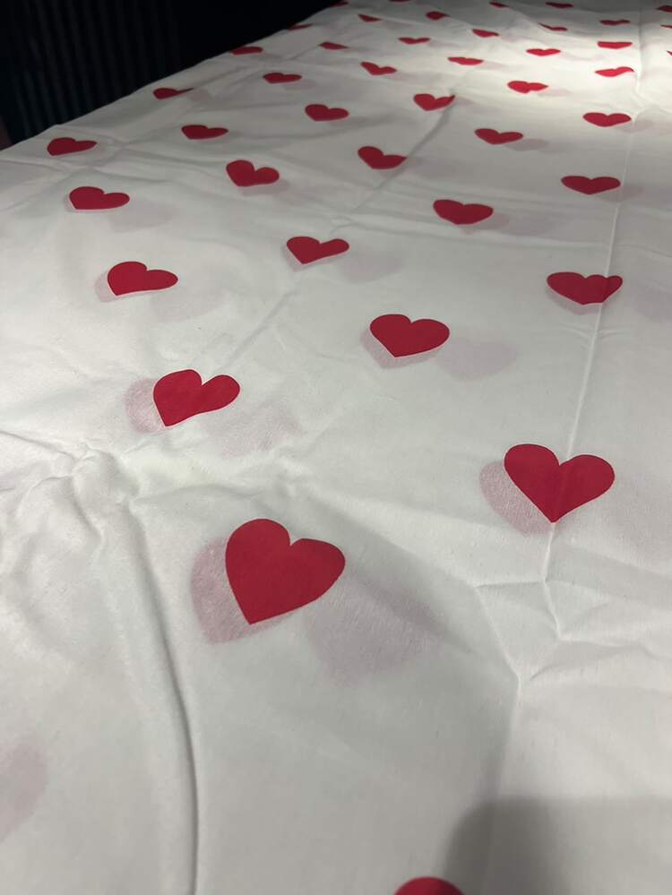 Luxury Soft Double Duvet Cover Set, Modern Stylish Bedding Set For Bedroom - Red and White - View 3