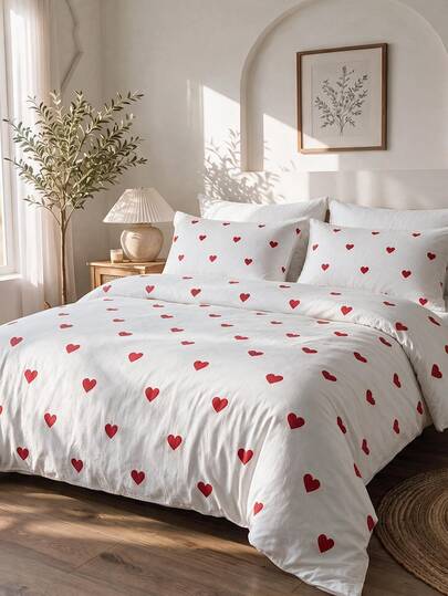 Luxury Soft Double Duvet Cover Set, Modern Stylish Bedding Set For Bedroom
