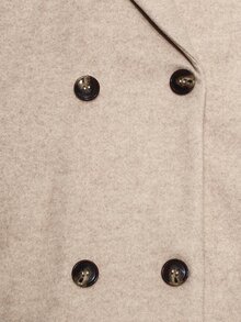SHEIN Autumn/Winter Elegant Gentle Commute Long Overcoat - Khaki - View 8