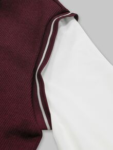 RosyDaze 女款 NY 刺繡時尚簡約 Polo 領 T 恤，撞色設計，送給朋友的禮物 - 彩色 - 查看 4