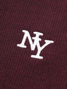 RosyDaze 女款 NY 刺繡時尚簡約 Polo 領 T 恤，撞色設計，送給朋友的禮物 - 彩色 - 查看 5