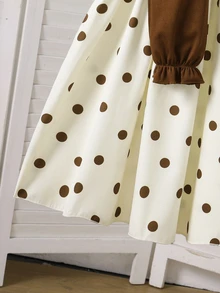 SHEIN Tween Girl Spaghetti Strap Fall Outfits Fall Dress Dresses For Girls Girls Clothes 8 To 12 Years - Multicolor - View 5