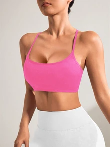 Slayform Slayform Women's Seamless Sports Bra, Pink Color - Pink - View 7