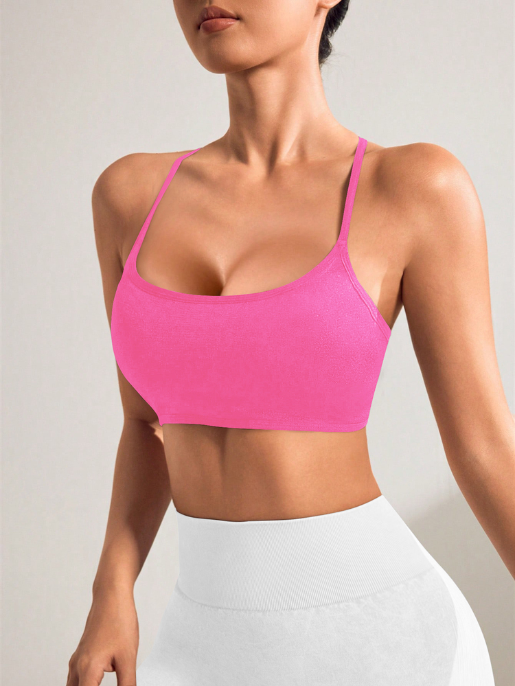 Slayform Slayform Women's Seamless Sports Bra, Pink Color - Pink - View 7