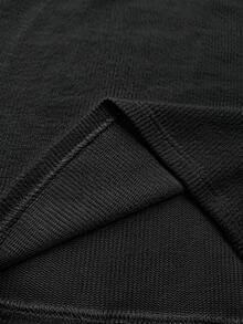 Trelyra Women's Solid Color Cowl Neck Long Sleeve Casual Top - Black - View 4