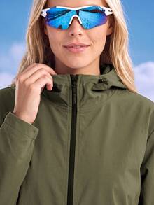 In My Nature Women's Outdoor Zipper Long Sleeve Pocket Jacket Sportswear Hiking Trekking Camping Skiing, For Fall Winter - Army Green - View 6