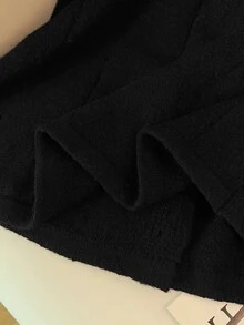 GlowEve CURVE Plus Size Women's Faux Pear Decor Casual Versatile Cardigan Women's Winter Clothes For Women Fall Winter 2026 - Black - View 8