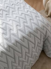 Made In Turkey Bedspread Set With Pillowcases Soft Touch Bed Cover 230*240 - Light Grey - View 6