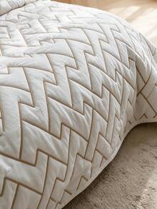 Made In Turkey Bedspread Set With Pillowcases Soft Touch Bed Cover 230*240 - Creamy White - View 6