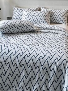 Made In Turkey Bedspread Set With Pillowcases Soft Touch Bed Cover 230*240 - Blue - View 4