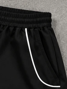 Gym Rark Men's Casual Daily Drawstring Waist Star Print Sports Long Pants, Gym - Multicolor - View 3