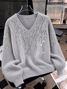 GlowEve CURVE 女款冬季毛衣 冬季女裝 冬季女式襯衫 2026秋冬女款毛衣 秋冬毛衣 2026秋冬 - 灰色 - 查看 3