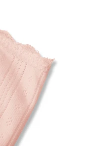 Ocili Women's Romantic Solid Color Lace Trim Bow Decor 100% Cotton Soft Boyshorts - Apricot - View 11