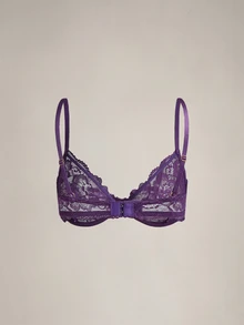 DreamPoppy 3pcs Women's Solid Color Lace Thin Cup Underwire Comfortable Bras - Multicolor - View 9