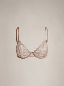DreamPoppy 3pcs Women's Solid Color Lace Thin Cup Underwire Comfortable Bras - Multicolor - View 4