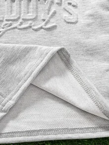 SHEIN Playful Pals 2pcs/Set Baby Girls Casual Modest Graphic Classic Cute Short Sleeve "Daddy's Girl" T-Shirt Shorts Set Suitable For Spring Summer Party Grey Light Grey - Grey - View 8