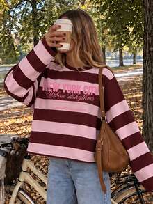 DrmWander Plus Size Leopard Print Long Sleeve T-Shirt, Autumn/Winter Casual Minimalist Style Top, Fashion Gift For Sisters, Gift For Mom - Multicolor - View 4