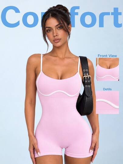 Sovereign Charm Seamless High Elasticity Yoga Fitness Casual Daily Sports Racerback Jumpsuit