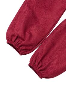 Nöista Part Of A Set, Jacquard Trousers, With Baloon Effect And Elastic Band On The Bottom Hem. Perfect For Casual Days, Weekends. Fall/Winter Outfit  - Burgundy - View 9