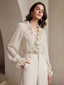 Anewsta Women Tops - Beige - View 1