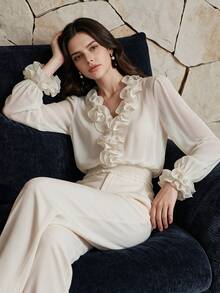 Anewsta Women Tops - Beige - View 8
