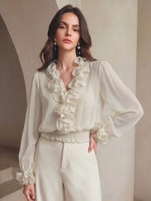 Anewsta Women Tops - Beige - View 6