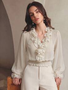 Anewsta Women Tops - Beige - View 5