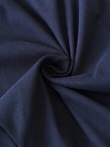 SHEIN PETITE Elegant, Minimalist Navy Blue Vest And Trouser Suit For Petite Women-Perfect For Work. - Navy Blue - View 11