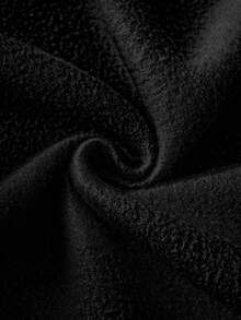 Aesthetic Post Jaket Pria Lengan Panjang Kasual Kancing Depan dengan Cetakan Huruf, Lapisan Termal, Gaya Grunge, Musim Gugur/Dingin - Hitam - View 5