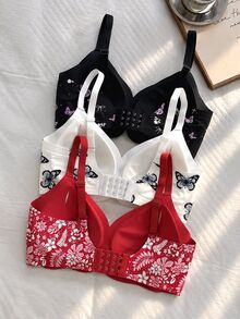 SHEIN Comfortable Printed Seamless Women's Underwear Set 3pcs - Multicolor - View 2