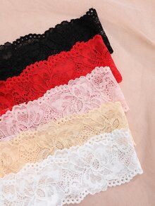 Snug Zone 5件組蕾絲腰帶女款丁字褲內褲套裝 - 彩色 - 查看 6
