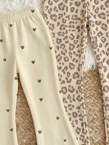 Young Girl Young Girl 2PCS Young Young Girl Girls Flare Leg Pants - Multicolor - View 7