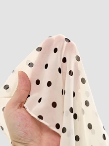 SHEIN Unity 女士粉色缎面雪纺露背吊带迷你连衣裙，性感露腰双层荷叶边A字短裙，优雅夏季装扮，适合音乐会、派对、浪漫约会、毕业典礼等场合。 - 杏色 - 查看 9