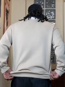 Patrick Jhonnes Patrick Jhonnes 宽松版型男士撞色领 Polo 衫 度假长袖运动衫，适合送给朋友、丈夫、男朋友的礼物，适合秋冬 - 駝色 - 查看 2
