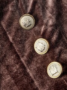 SHEIN MOD Plus Size Autumn/Winter Vintage High Waist Brown Velvet Wide Leg Pants, Elegant Commute Outfit, Retro Party Outfit - Brown - View 8