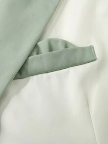 Manfinity Mode Men's Green & White Spring/Summer Wedding Suit Set, Ceremony, Formal - Multicolor - View 6
