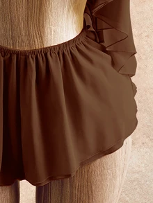 Mistrie Mono sin espalda con cuello halter para el verano - Café integral - Ver 6