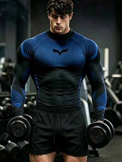 GymBeat Men's Sports T-Shirt Urban Renaissance Street Style Pullover Casual Fashion Creative Personalized Streetwear, Gym