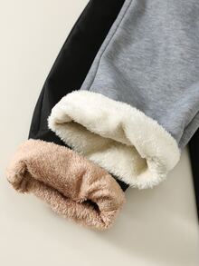 SHEIN Kids 2PCS Young Boys Sweatpants Winter - Multicolor - View 5