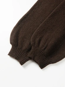 SHEIN New Style High Turtleneck Knit Pullover In Coffee Brown - Brown - View 5