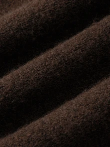 SHEIN New Style High Turtleneck Knit Pullover In Coffee Brown - Brown - View 6