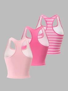 Sweetra 2026 New Women's Plus Size Tank Top 3 Pieces Set - Multicolor - View 2