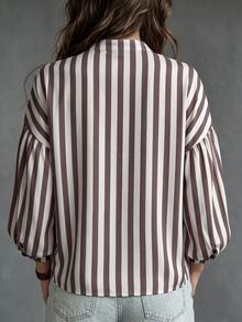 Hansera Striped Casual Daily Wear Shirt For Middle-Aged And Elderly Women - Multicolor - View 2