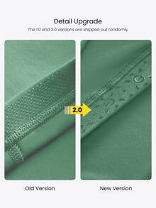 GLOWMODE 4.3" FeatherFit™ Anti-Slip Pocket Bike Shorts Non Front Seam Low Impact Cycling Running Gym Workout Summer - Green - View 10