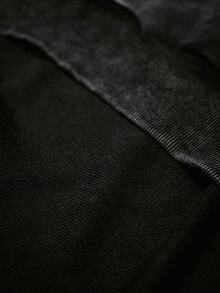 PAVTROS 男士秋冬時尚圖案寬鬆連帽衛衣 - 黑色 - 查看 9